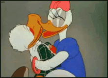Pato Donald Daisy Besos Te Quiero GIF - San Valentin Pato GIFs