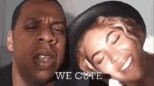 Bey & Jay-z We Cute GIF - We Cute Jay Z Beyonce GIFs