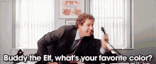 Buddy The Elf, What'S Your Favorite Color? GIF - Buddy Buddy The Elf Color GIFs