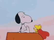 Love You Lots Snoopy And Woodstock GIF - Love You Lots Snoopy And Woodstock Big Heart GIFs