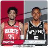 Houston Rockets Vs. San Antonio Spurs Pre Game GIF - Nba Basketball Nba 2021 GIFs