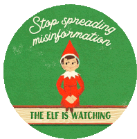 Elf On The Shelf Sticker - Elf On The Shelf Misinfo Stickers