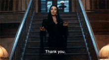 Thank You Morticia Addams GIF - Thank You Morticia Addams GIFs