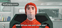 What Did You Say Your Name Was?.Gif GIF - What Did You Say Your Name Was? Spider Man-into-the-spider-verse Q GIFs
