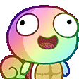 Turtle Rgb Sticker - Turtle Rgb Emoji Stickers
