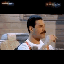 Freddie Mercury Queen GIF - Freddie Mercury Queen Smoking GIFs