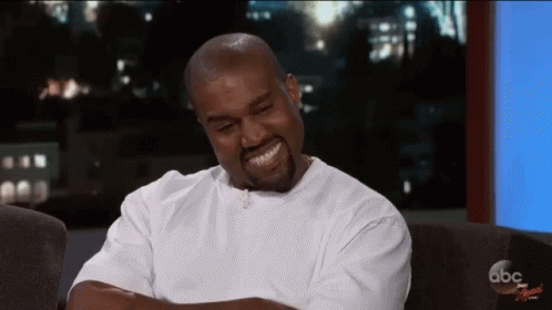 Kanye West Laugh GIF - Kanye West Laugh Smile - Discover &amp; Share GIFs
