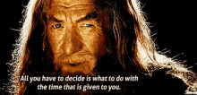 Gandalf Decide GIF - Gandalf Decide Lord Of The Rings GIFs