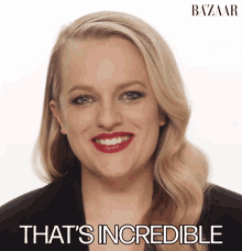 That Is Incredible Elisabeth Moss GIF - That Is Incredible Elisabeth Moss That Is Amazing GIFs