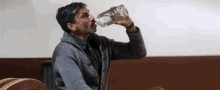 Daniel Plainview Drinking GIF - Daniel Plainview Drinking There Will Be Blood GIFs
