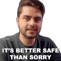 Its Better Safe Than Sorry Ignace Aleya Sticker - Its Better Safe Than Sorry Ignace Aleya Its Better To Take A Safer Route Stickers