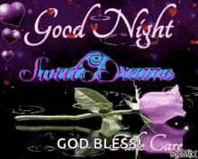 good night sweet dreams take care flower god bless
