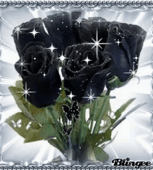 Black Roses Sparkle GIF - Black Roses Sparkle GIFs