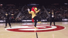 mascot dancing