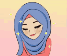 wink line animated linecreator hijab muslimah wink line animated linecreator hijab muslimah