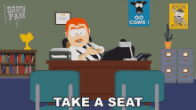 Take A Seat Harrison Yates GIF - Take A Seat Harrison Yates South Park GIFs