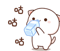 Mochi Drink Water Sticker - Mochi Drink Water Stickers
