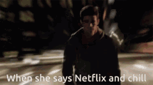 Netflix And Chill Running GIF - Netflix And Chill Running When She Says GIFs