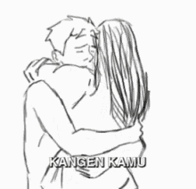 Kangen Kamu GIF - Couple Hug Love GIFs