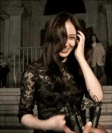 Krystal Jung Ambush Interview GIF - Krystal Jung Ambush Interview Smiling GIFs