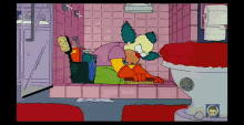 krusty cleaning servant mad brushing