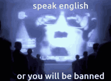Speak English Banned GIF - Speak English Banned 1984 GIFs