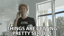 Things Are Getting Pretty Serious Alex GIF - Things Are Getting Pretty Serious Alex Drink Ctrl GIFs