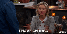 I Have An Idea Isabel May GIF - I Have An Idea Isabel May Katie Cooper GIFs