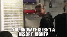 Station19 Vic Hughes GIF - Station19 Vic Hughes You Know This Isnt A Resort Right GIFs