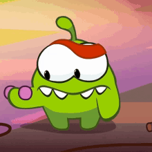Lifting Weights Om Nom GIF - Lifting Weights Om Nom Cut The Rope GIFs