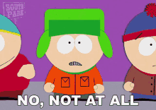 No Not At All Kyle Broflovski GIF - No Not At All Kyle Broflovski South Park GIFs