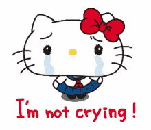 Hello Kitty Im Not Crying GIF - Hello Kitty Im Not Crying GIFs