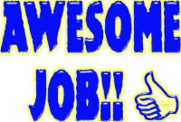 Awesome Awesome Job Sticker - Awesome Awesome Job Stickers