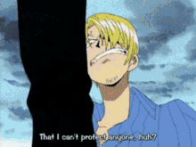 Sanji in one piece anime 