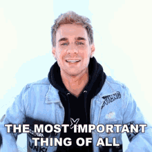The Most Important Thing Of All Brad Mondo GIF - The Most Important Thing Of All Brad Mondo Thats The Main Thing GIFs
