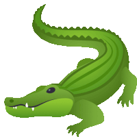 Crocodile Nature Sticker - Crocodile Nature Joypixels Stickers