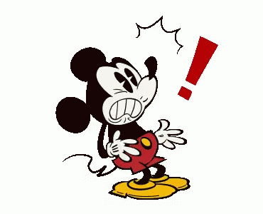 Mickey Mouse Shock GIF.
