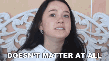 Doesnt Matter At All Fiona Frills GIF - Doesnt Matter At All Fiona Frills Its Not Important GIFs