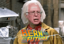Feel The Bern Bern To The Future GIF - Feel The Bern Bern To The Future Bernie GIFs