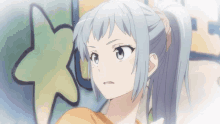 anime girl oregairu surprised embarrassed