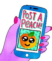 Post A Peach Post A Picture Sticker - Post A Peach Post Post A Picture Stickers