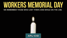 Workers Memorial Day Remembering GIF - Workers Memorial Day Remembering Candle GIFs