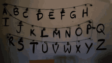 stranger things letters alphabet