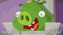 angry pigs angry birds aoc and her green new deal