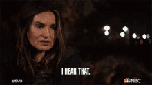 I Hear That Olivia Benson GIF - I Hear That Olivia Benson Law And Order Special Victims Unit GIFs