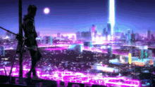 Neon Cyberpunk Samurai GIF - Neon Cyberpunk Samurai Cyberpunk Samurai GIFs