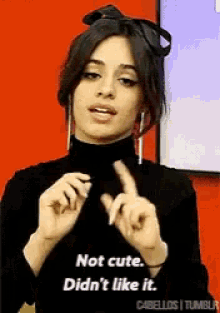 Camila Cabello Nope GIF - Camila Cabello Nope Dont Like GIFs