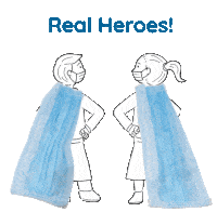 Real Heroes Cintascotch Sticker - Real Heroes Cintascotch Doctors Stickers