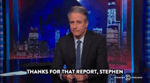 jon stewart thanks f or that report the daily show