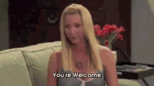You'Re Welcome GIF - Friends Phoebe Buffay Lisa Kudrow GIFs